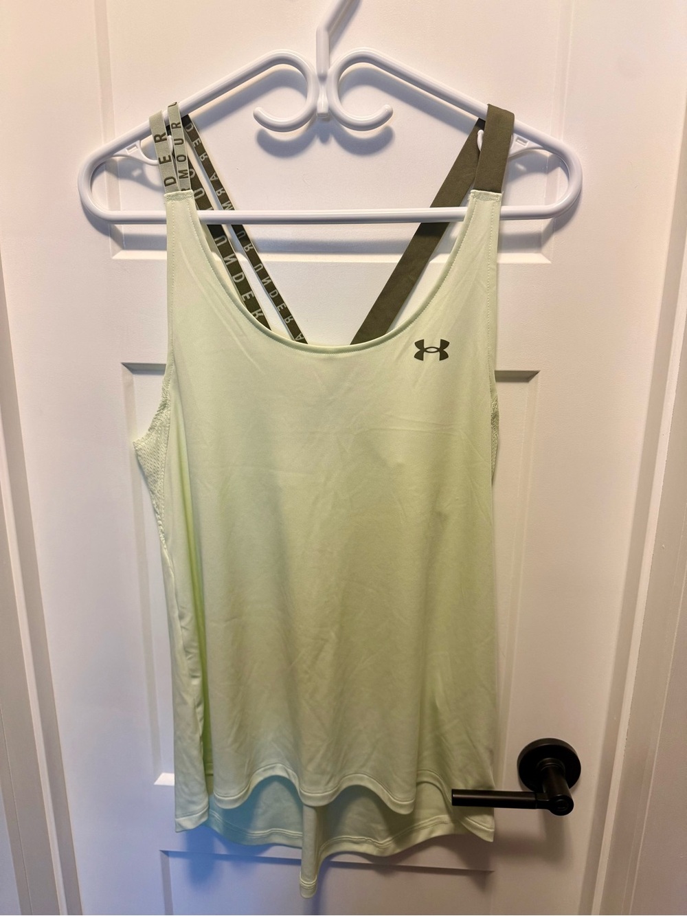 Under Armour Light Lime Double-Strap Workout Tank